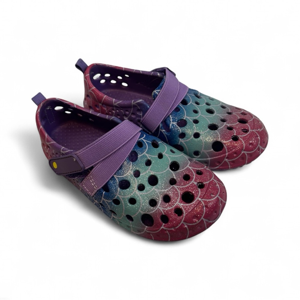 Mermaid Color pink purple blue water sneaker Slip-On Shoes